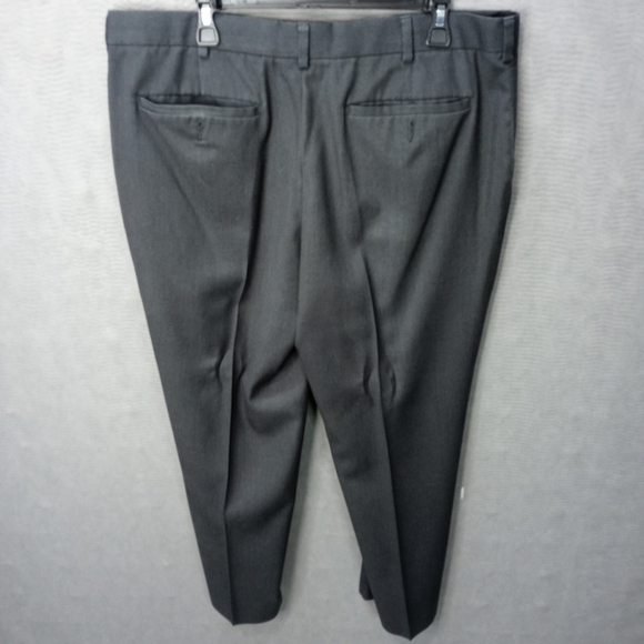 George men's gray dress pants. Flat front no cuff. - Picture 7 of 12